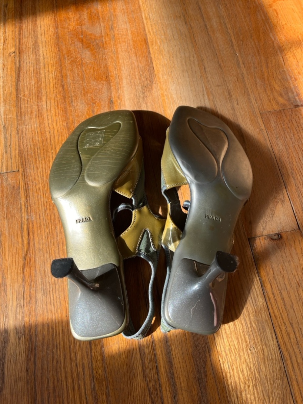 Iconic 2000s Prada Mercury slingback mesh kitten heels - Picture 6 of 13